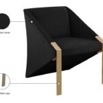 Rivet Velvet Upholstered Accent Chair
