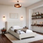 Blair Chenille Fabric Upholstered Twin Bed