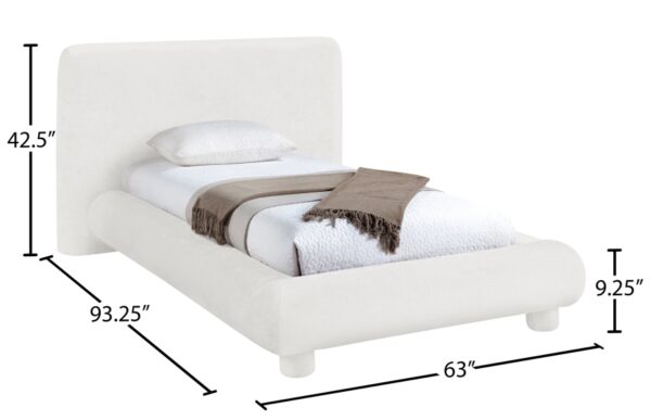 Blair Chenille Fabric Upholstered Bed
