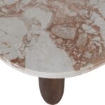 Puglia Marble Top And Oak Wood Base Coffee Table