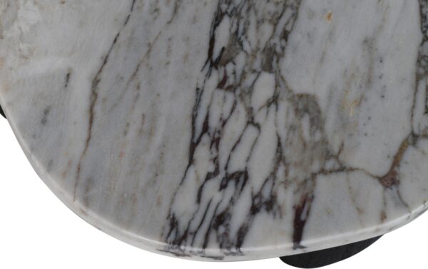 Puglia Marble Top And Oak Wood Base Coffee Table