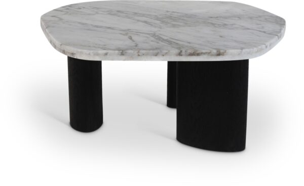 Puglia Marble Top And Oak Wood Base Coffee Table