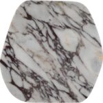 Puglia Marble Top And Oak Wood Base End Table