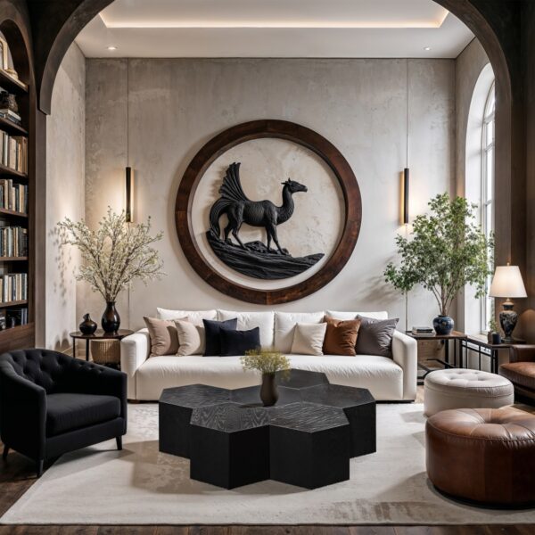 Eternal Oak Wood 6pc. Modular Coffee Table