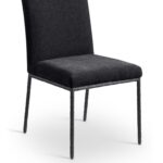 Reeves Chenille Fabric Upholstered Dining Side Chair