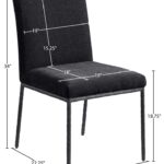 Reeves Chenille Fabric Upholstered Dining Side Chair