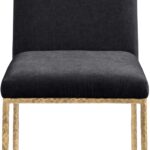 Reeves Chenille Fabric Upholstered Dining Side Chair