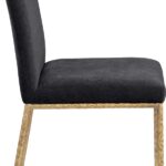 Reeves Chenille Fabric Upholstered Dining Side Chair