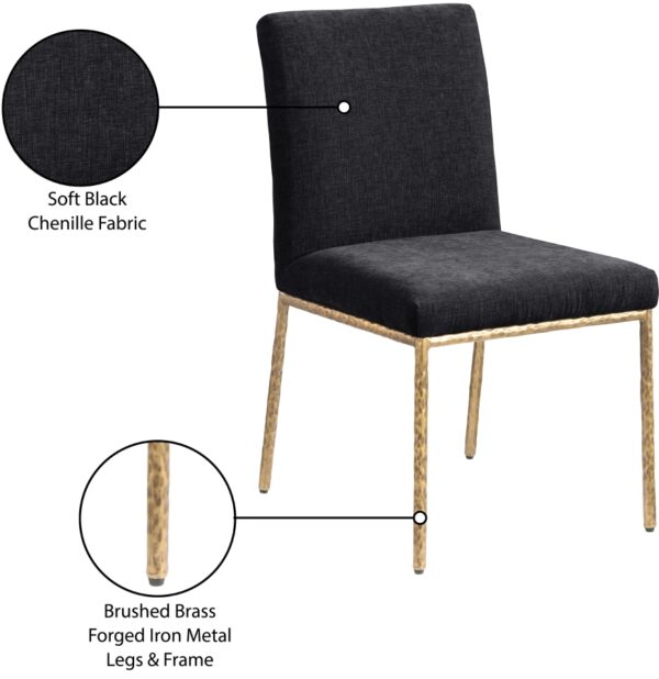 Reeves Chenille Fabric Upholstered Dining Side Chair