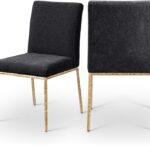 Reeves Chenille Fabric Upholstered Dining Side Chair