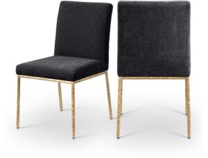Reeves Chenille Fabric Upholstered Dining Side Chair