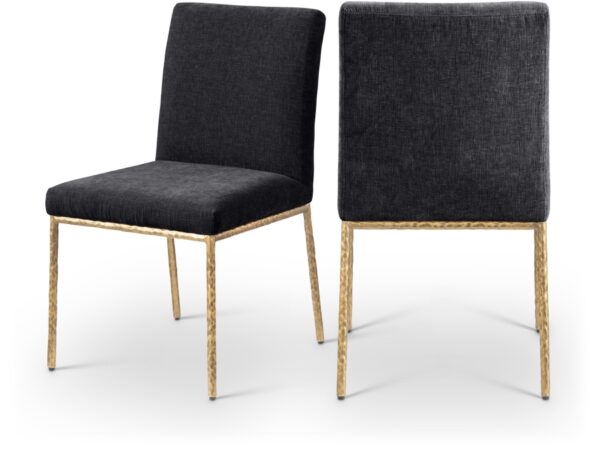 Reeves Chenille Fabric Upholstered Dining Side Chair