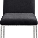 Reeves Chenille Fabric Upholstered Dining Side Chair