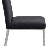 Reeves Chenille Fabric Upholstered Dining Side Chair