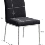 Reeves Chenille Fabric Upholstered Dining Side Chair