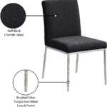 Reeves Chenille Fabric Upholstered Dining Side Chair