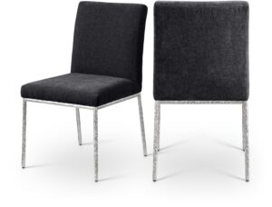 Reeves Chenille Fabric Upholstered Dining Side Chair