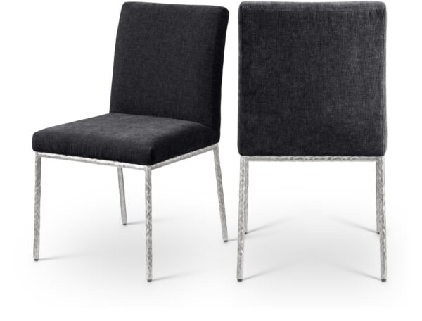 Reeves Chenille Fabric Upholstered Dining Side Chair