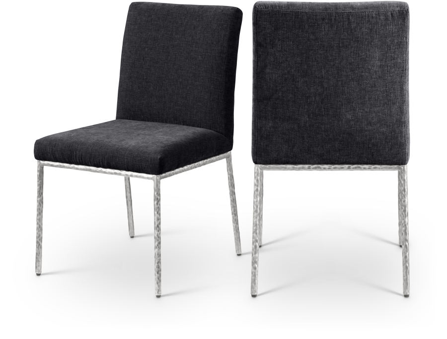 Reeves Chenille Fabric Upholstered Dining Side Chair