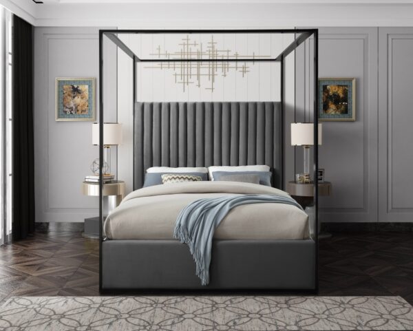 Jax Velvet Upholstered Bed