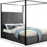 Jax Velvet Upholstered Bed