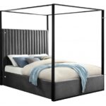 Jax Velvet Upholstered Bed