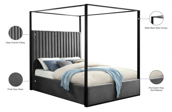 Jax Velvet Upholstered Bed