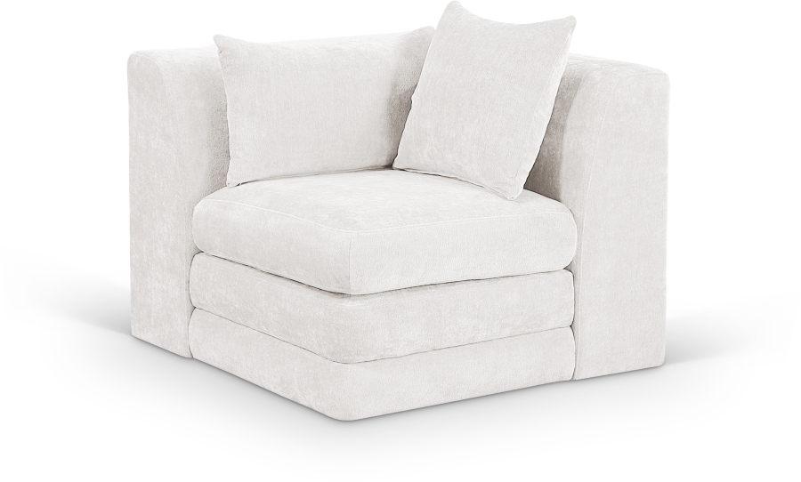 Stellar Chenille Fabric Upholstered Modular Accent Chair