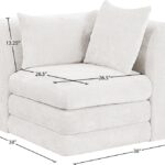 Stellar Chenille Fabric Upholstered Modular Accent Chair