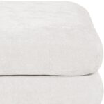 Stellar Chenille Fabric Upholstered Modular Ottoman