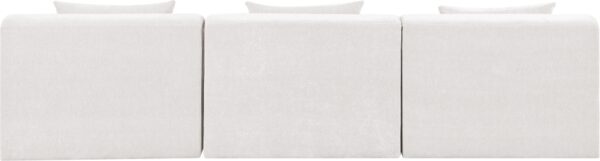 Stellar 114" Chenille Fabric Upholstered 3pc. Modular Sofa