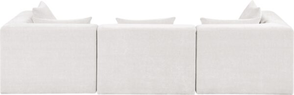 Stellar 114" Chenille Fabric Upholstered 3pc. Modular Sofa