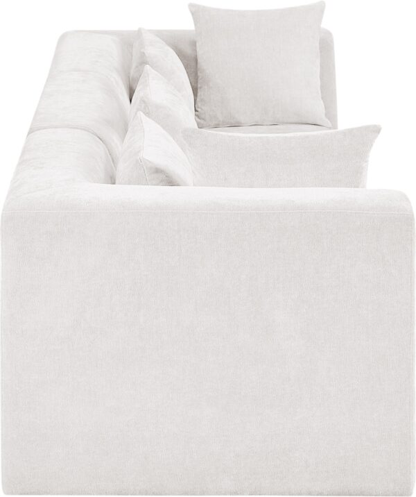 Stellar 114" Chenille Fabric Upholstered 3pc. Modular Sofa