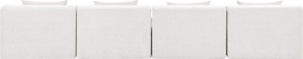 Stellar 152" Chenille Fabric Upholstered 4pc. Modular Sofa