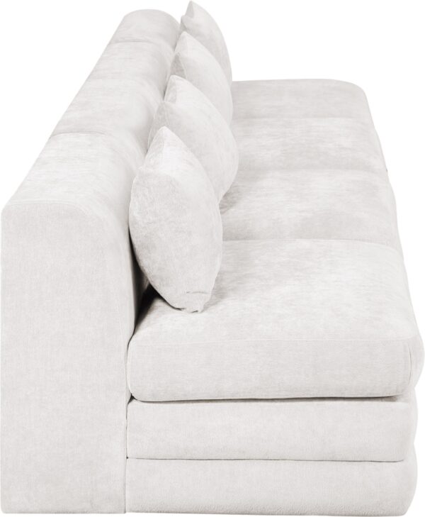 Stellar 152" Chenille Fabric Upholstered 4pc. Modular Sofa