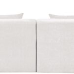 Stellar 152" Chenille Fabric Upholstered 4pc. Modular Sofa