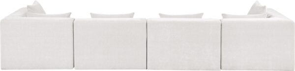Stellar 152" Chenille Fabric Upholstered 4pc. Modular Sofa