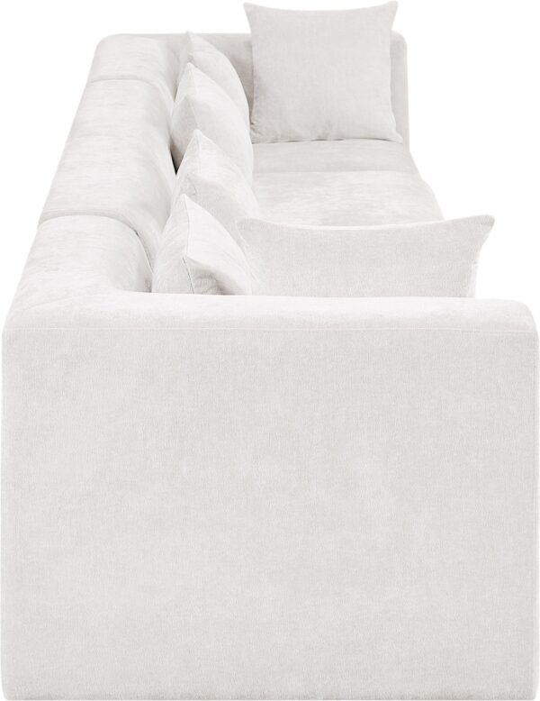 Stellar 152" Chenille Fabric Upholstered 4pc. Modular Sofa