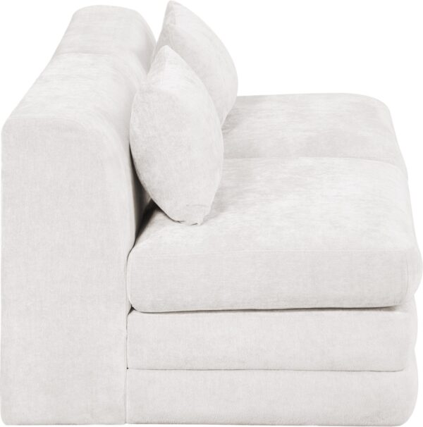 Stellar 76" Chenille Fabric Upholstered 2pc. Modular Loveseat