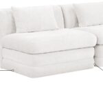 Stellar 76" Chenille Fabric Upholstered 2pc. Modular Loveseat