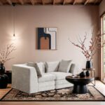 Stellar 76" Chenille Fabric Upholstered 2pc. Modular Loveseat
