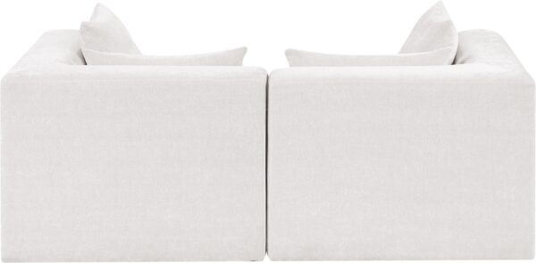 Stellar 76" Chenille Fabric Upholstered 2pc. Modular Loveseat