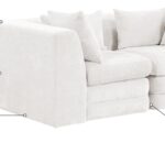 Stellar 76" Chenille Fabric Upholstered 2pc. Modular Loveseat