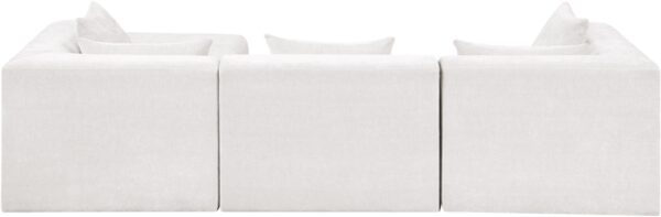 Stellar 114" Chenille Fabric Upholstered 4Pc. Modular Sectional