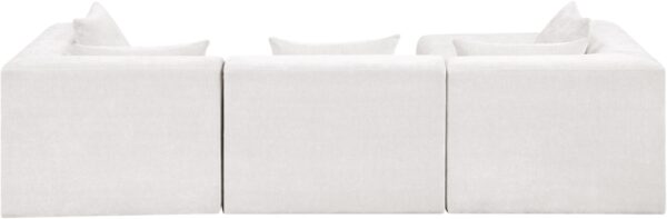 Stellar 114" Chenille Fabric Upholstered 4Pc. Modular Sectional