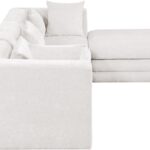 Stellar 114" Chenille Fabric Upholstered 4Pc. Modular Sectional