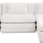 Stellar 114" Chenille Fabric Upholstered 4Pc. Modular Sectional