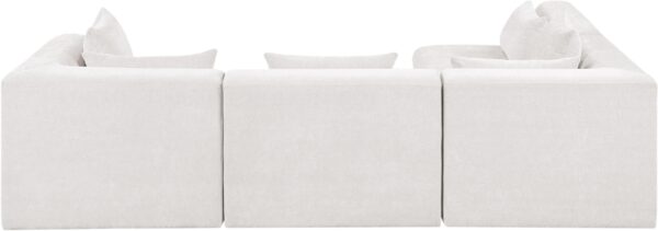 Stellar 114" Chenille Fabric Upholstered 4Pc. Modular Sectional