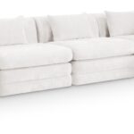 Stellar 152" Chenille Fabric Upholstered 5Pc. Modular Sectional