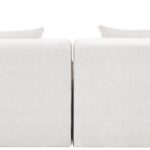 Stellar 152" Chenille Fabric Upholstered 5Pc. Modular Sectional
